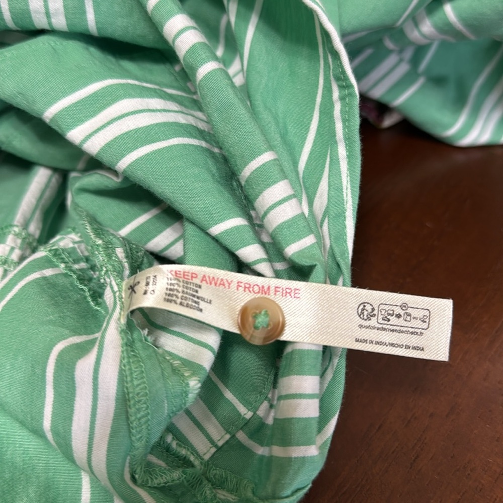Anthropologie Green Striped Maxi Dress - Picture 8 of 8